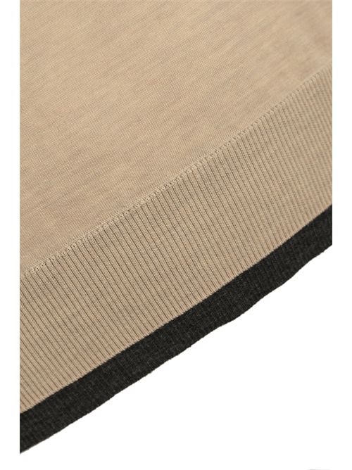 Maglia girocollo in lana Panna Paolo Pecora | A007 F0011342